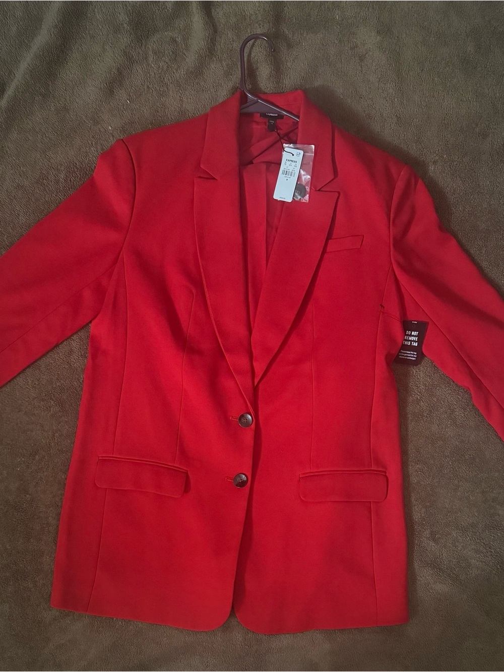 Express Women’s Red Tailored Blazer Jacket and trousers